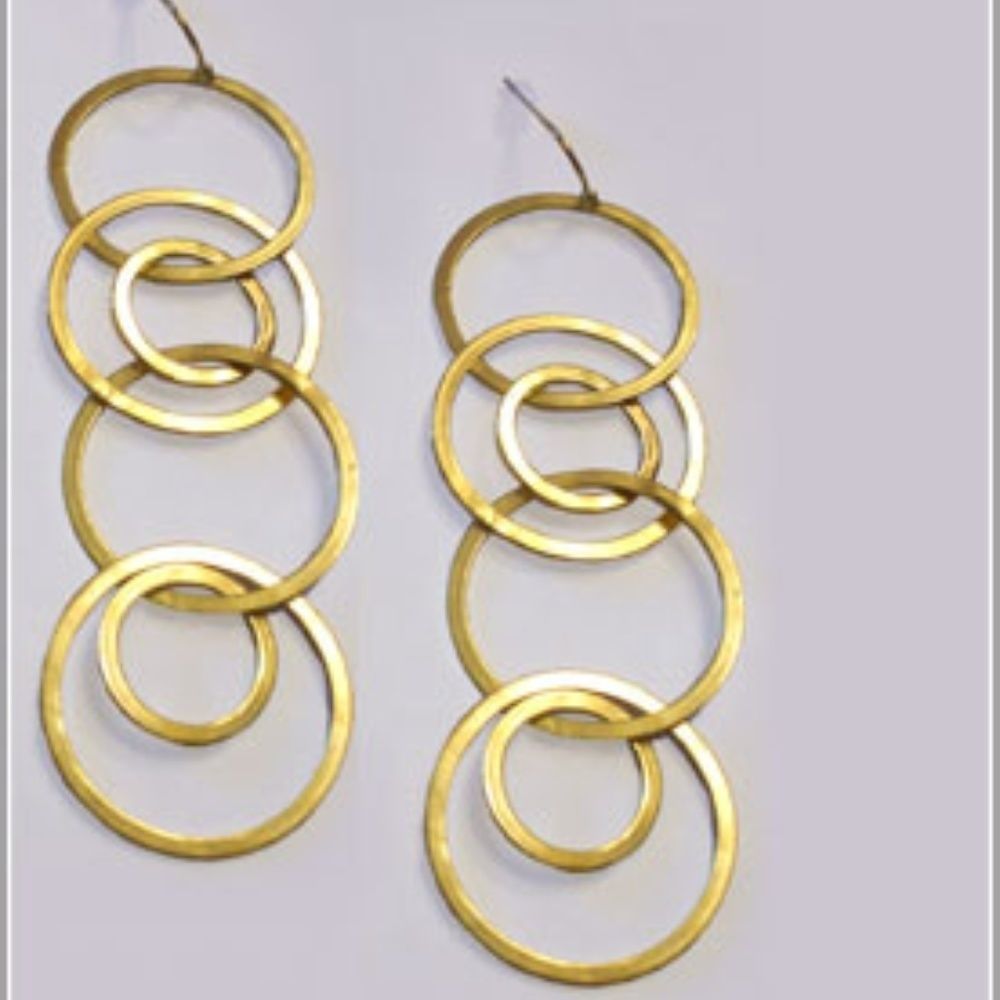 Reform Coupling Earrings (14K gold plated